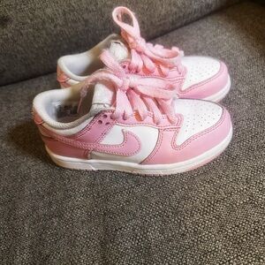 Nike Dunk Low Toddler – Pink/White (Size 11C)